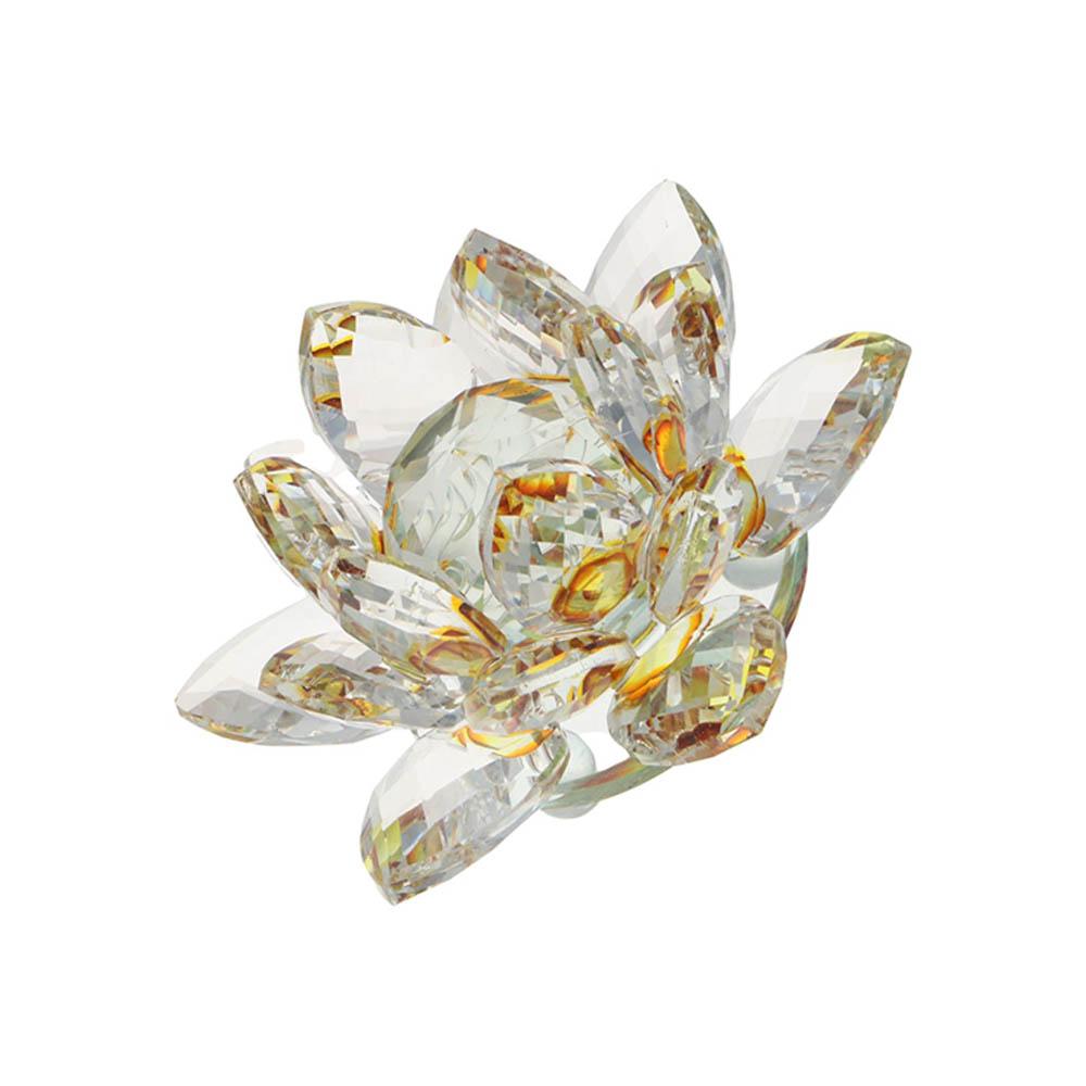 Lamp for Buddha Home Decor Tabletop Crafts Crystals Lotus Flower Jewelry Counter Fengshui Ornaments