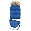 Conjunto de saco de dormir para carrinho de bebé, assento, trenó, inverno, saco azul marinho + capa