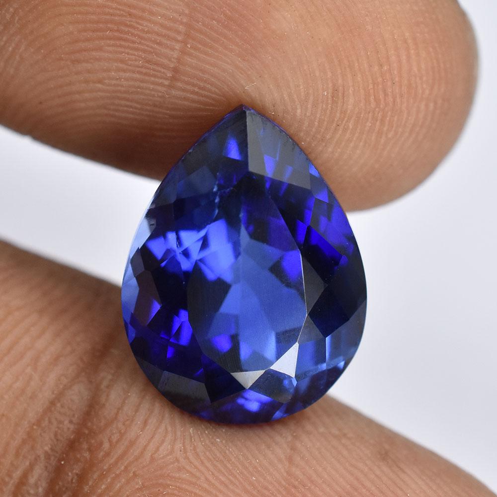 A+ Quality   Natural Blue Tanzanite 9.20 Ct Pear Cut Loose Stones