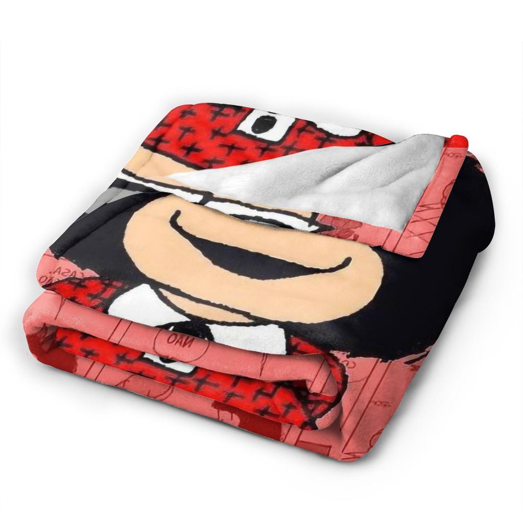 Mafaldas Knitted Blankets Fleece Anime Super Warm Throw Blanket for Bedroom Sofa Bed Rug