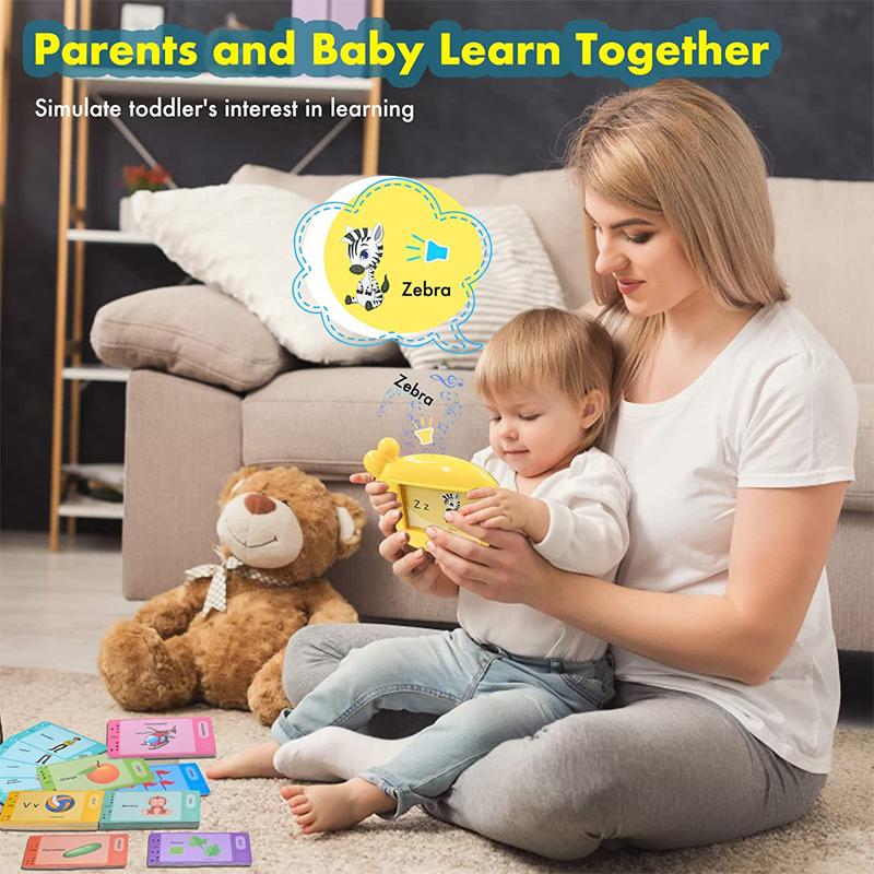 Dětské hračky pro výuku jazyků ruština angličtina pravopis Elektronická kniha Mluvící flash karty Vzdělávání Batolata 2-6 let Reaing Machine