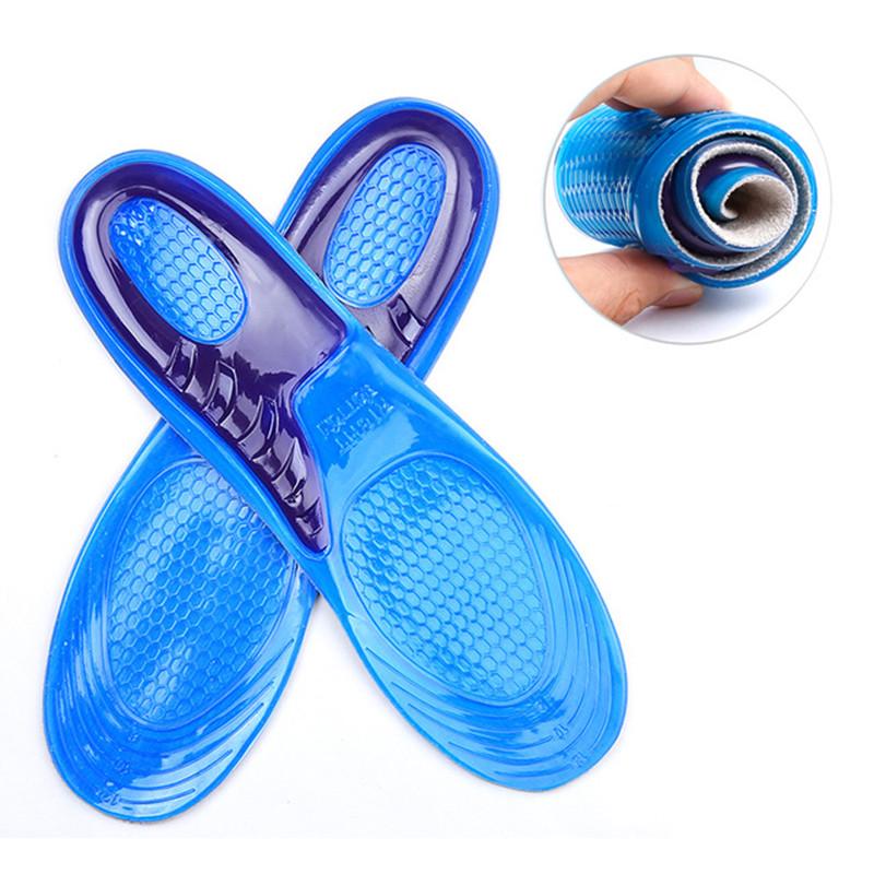 Gel Shoe Insoles Men Woman Soft Non Slip Silicone Insole Comfort Shock-absorbing Shoe Sole plantillas de gel de silicona 1Pair