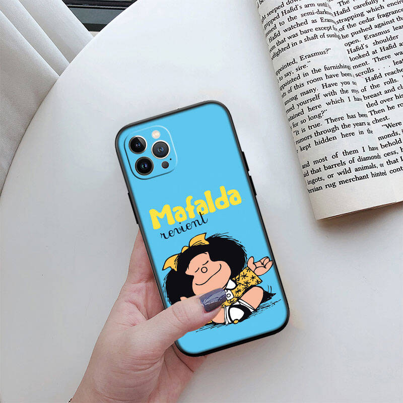 MH88 Mafalda Phone Shell for Samsung S20 S21 S22 S23 S24 FE Ultra Plus Lite S21S A55 A07 A17 F06 F16 M06 M16 M56 A36 A37 A57
