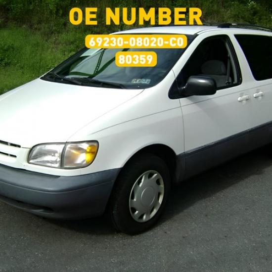 1/2Set Door Outside Sliding Handle 80357 For Toyota 1998-03 Sienna White Rear US