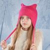 Ear Protection Beanie Hat Cold-proof Wool Hat Cute Cat Ear Hat Children