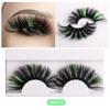 8D Colored Mink Hair False Eyelashes Natural Docile Thick Eyelashes