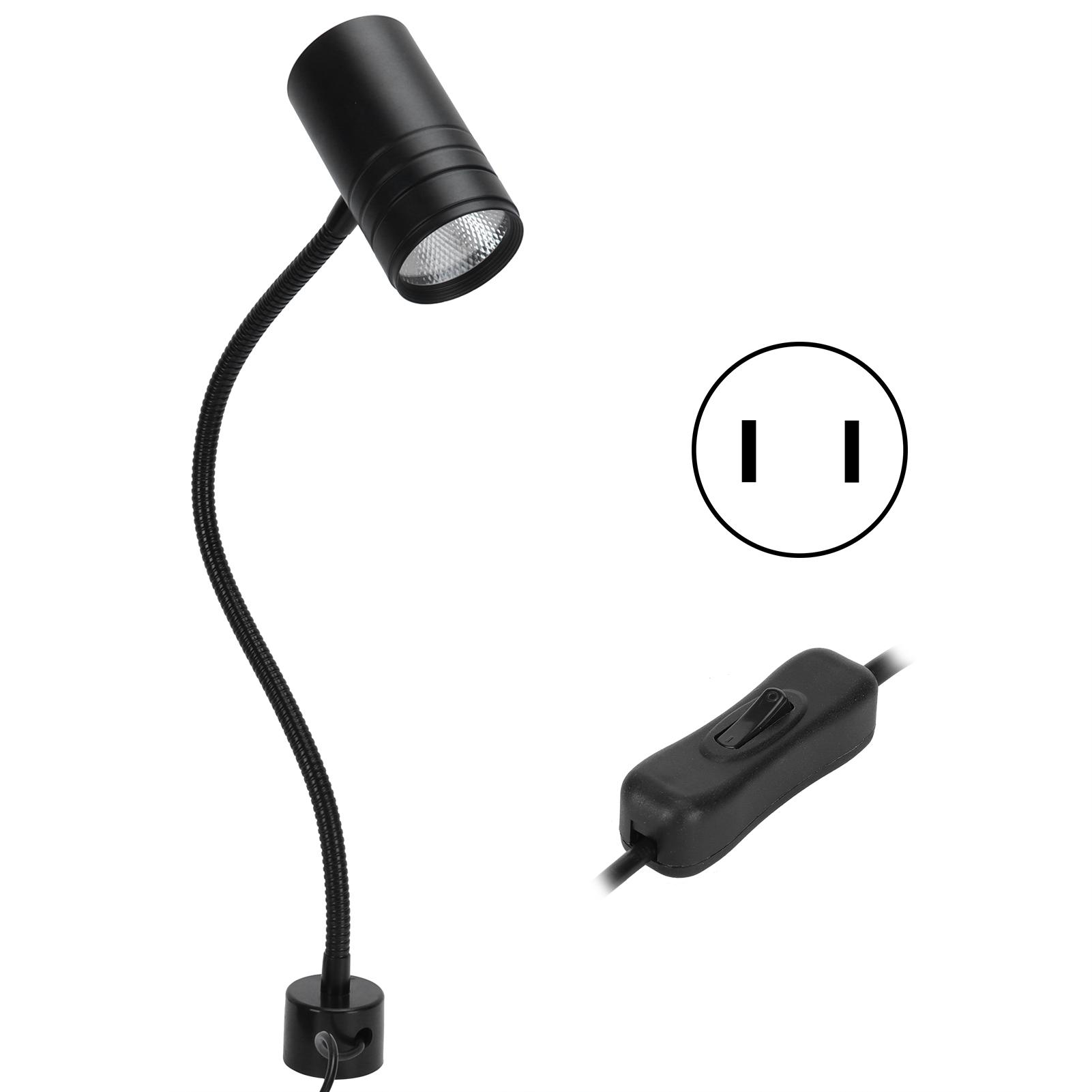 

12 Вт світлодіодна робоча лампа гнучка гусяча шия лампа для швейної машини магнітна основа лампа для верстата вилка ЄС