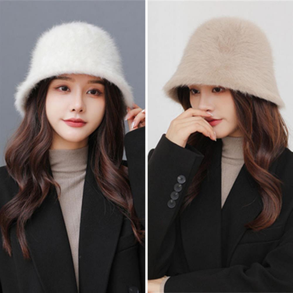 New Arrivals Open Run Beihira Fur Boucle Hat Women Burgundy