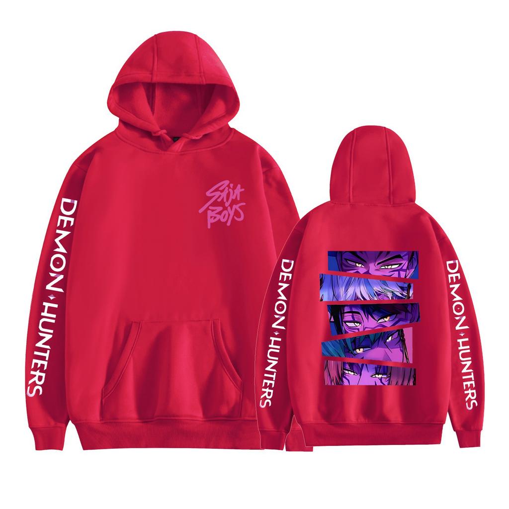 Hot KPop Demon Hunters Anime Funny Hoodie Hip Hop Graphic Sweatshirts Streetwear Harajuku Tracksuit
