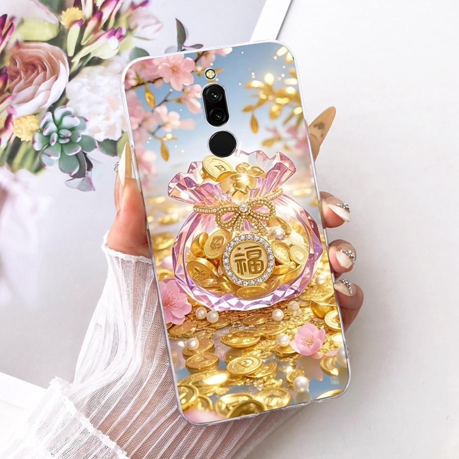 For Xiaomi Redmi 8 8A Case Luxury Flowers Butterfly Painted Cover Soft Slim Phone Case For Xiaomi Redmi 8A 8 Redmi8 Redmi8A Bags