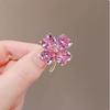 1PCS Delicate Pink Lucky Four Leaf Clover Brooches For Women Girls Fashion Lapel Pin Wedding Clothing Decoration Jewelry Gifts