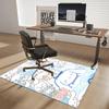 Sanrio Cinnamoroll Chair Mat - Anime Cartoon Design, Non-Slip Rug for Office Chair, Home Decor, Living Room, Bedroom, Game Room, Dormitory Carpet, Sui