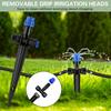 10-30M Drip Irrigation Kit Automatic Garden Watering System with 1/4 Quick Connect for Raised Beds