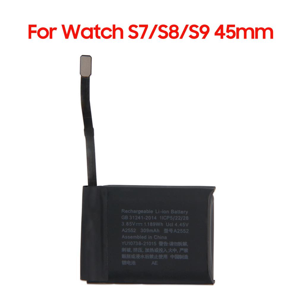 Premium Quality Battery A2663 For Apple Watch S7 41mm 284mAh A2552  A2815 For Apple Watch S7 45mm S8 45mm 309mAh with Tools
