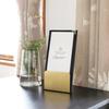 Textileian Menu for Menu Book Gold Stainless Steel Stand, Tabletop, Stylish, Restaurants, Holder, Stand,