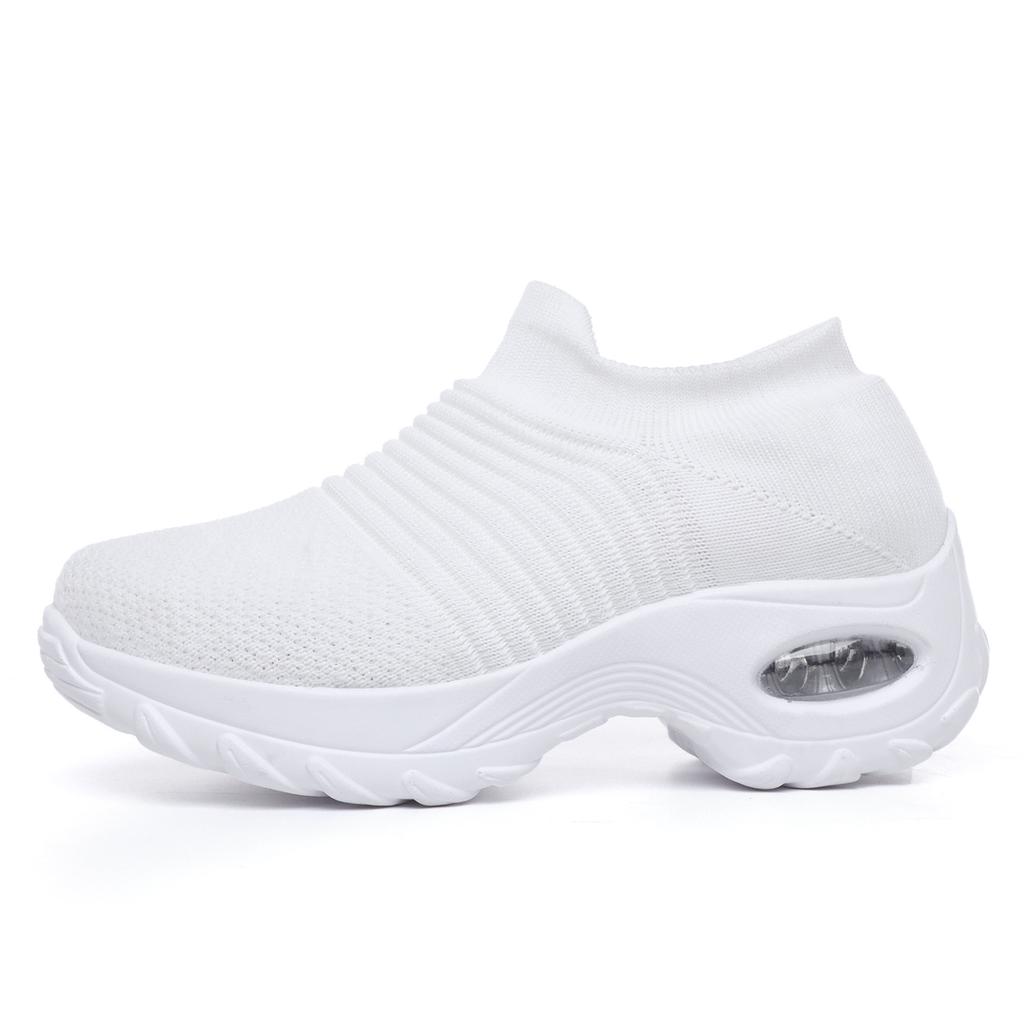 Women's Large Size Slip-On Rocking Shoes with Thick Sole – Lightweight Summer Style