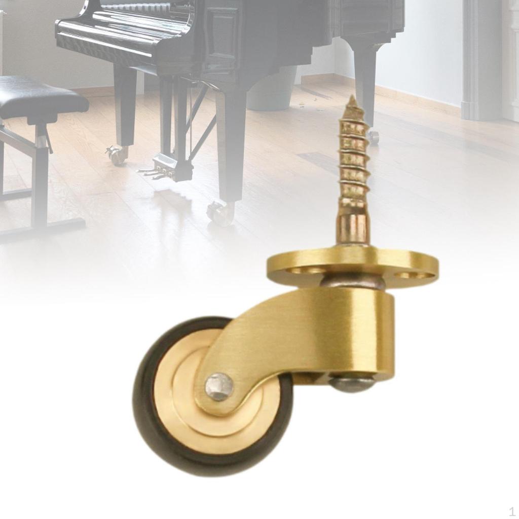 Heavy Duty Swivel Caster Furniture Brass Wheels