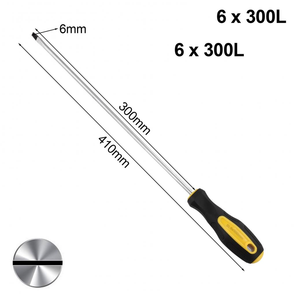 16,14 Zoll Verlängerter Schraubendreher 6 mm Chrom-Vanadium-Legierungsstahl Magnetismus