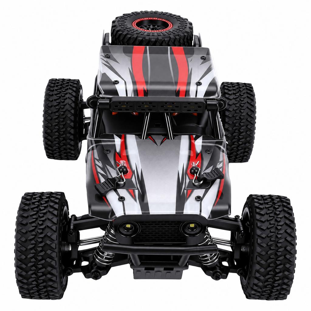 1 18 Scale RC Car, 2.4GHz 4WD 70 Km h High Speed Off Road Remote Control Vehicle with LED Lights