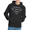 SUPERMAN Unisex Adult Steel Logo Hoodie