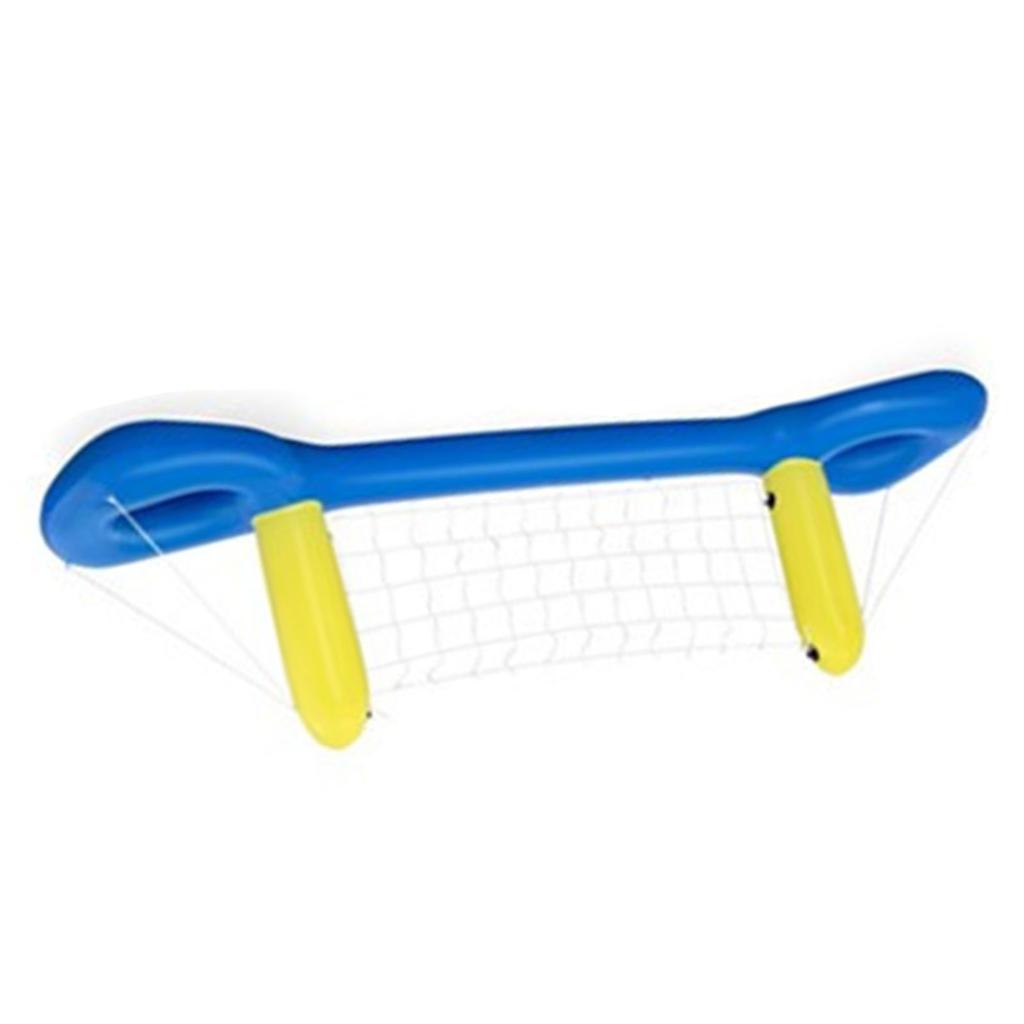 Inflatable Pool Volleyball Set with Volleyball Net Hoops Thickened Safe Portable Inflatable Pool