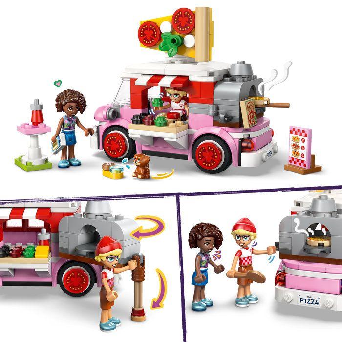 LEGO Friends 42694 Le Camion Pizza - Jeu de Construction dès 6 ans - Jeu de Rôle - Cadeau