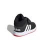 adidas Neo Hoops 2.0 Mid Leather Breathable Mid Top Vintage Basketball Shoes Black White Red Infant And Toddler FY9291