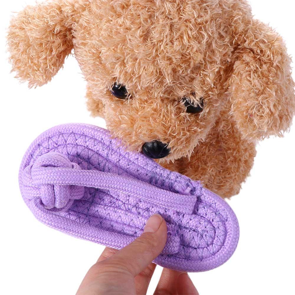 Resistance for Stress Relieving Dogs Accessories Pet Molar Rope Dog Chew Knot Toy Cat Slipper Toy