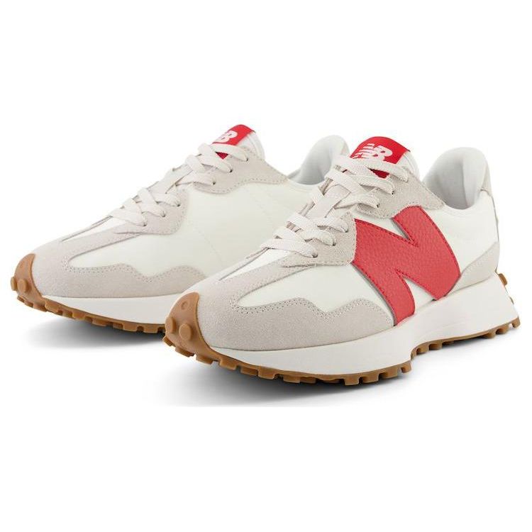 New Balance 327 Moonbeam True Red Damesneakers Kremhvit WS327GC