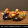 Rui Jie Mandarinen-Entenpaar-Ornament aus Holz