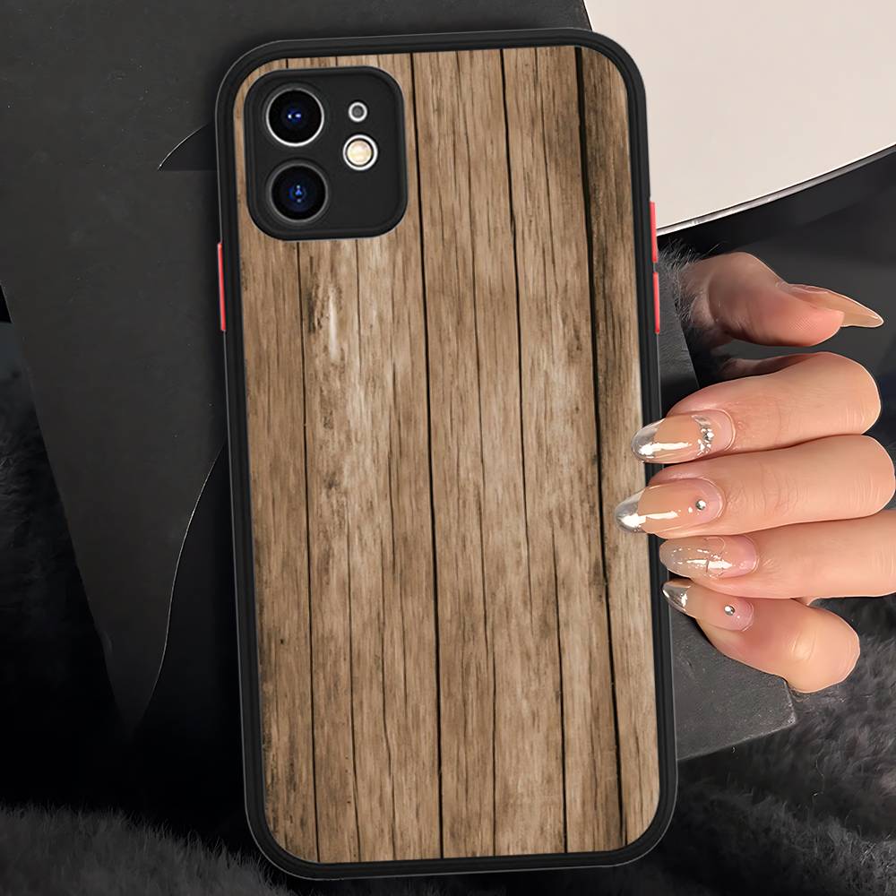 

Wood Texture Art Phone Case For IPhone 16e 16 15 14 13 12 11 Pro Max X XS MAX Plus Spuerstar Matte Cover iphone 12