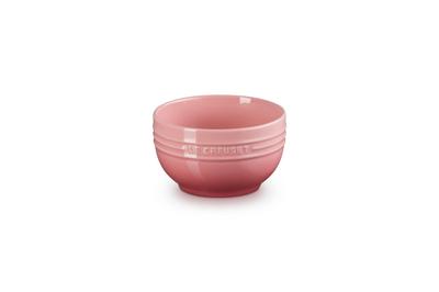 Le Creuset Schüssel, tiefer Teller, 500 ml, Rosenquarz, hitzebeständig, kältebeständig, mikrowellen- und ofenfest, spülmaschinenfest