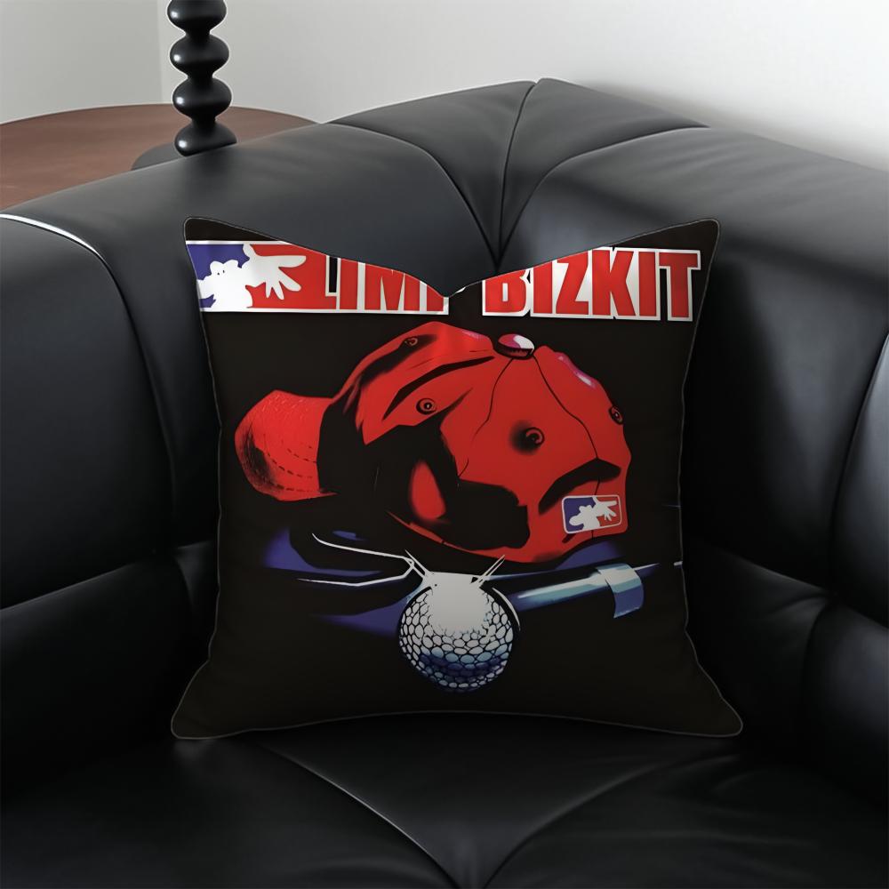 Band Llimp Bbizkit Album Cushion Cover Pillow Case Antidustmite Invisible zipper silky plush cushion