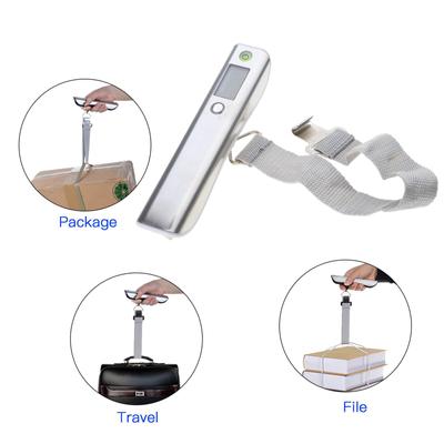 Portable Luggage Scale Travel Scale Hanging Suitcase Scales Weights with Tare Function 110lb 50KG Capacity Kg/lb/st