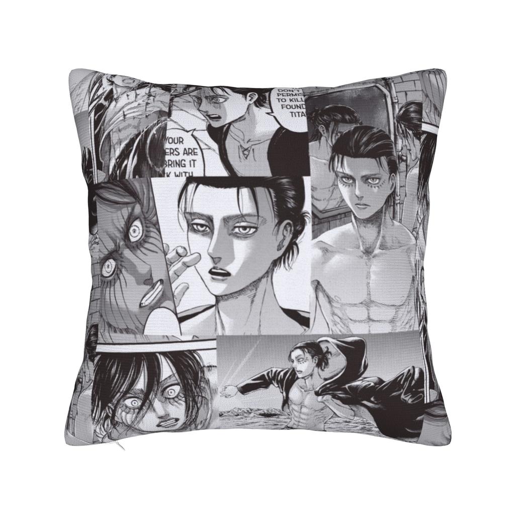 Armin Arlert Attack on Titan Kissenbezug Druckstoff Kissenbezug Dekorative Kissenhülle Sitzfläche Quadratisch 40*40cm