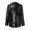 Women's Sequin Jacket Shiny Open Front Blazer Jacket Evening Party Sparkly Long Sleeve Cardigan Coat with Pockets