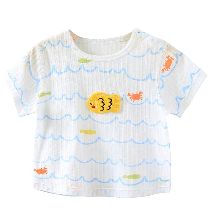 Youqi Baby Unisex Summer Thin Short Sleeve T-Shirt 90