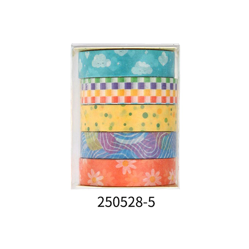 Creative cute cartoon washi tape set, butterfly, floral, geometric pattern print design, journal decoration gift masking tape