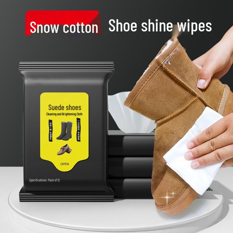 Suede No-Rinse Cleaning Wipes for Shoes