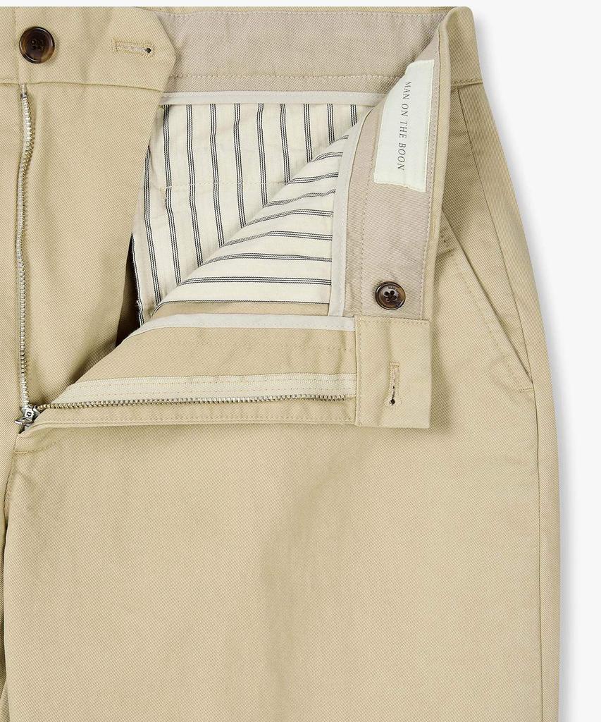 MAN ON THE BOON Washed Cotton Chino Pants_Beige 4716104001