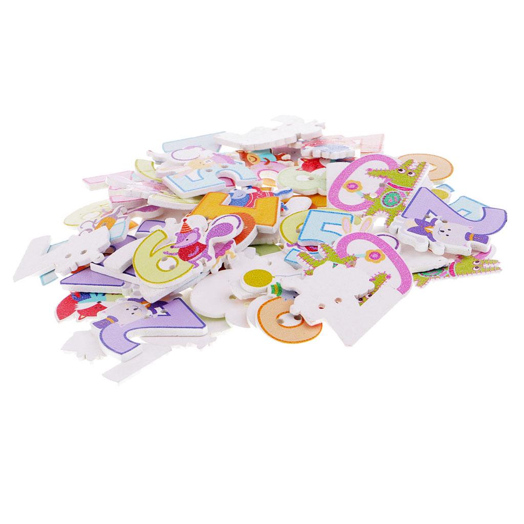 10 Mixed Colour Wooden Snail Buttons 27.0mm x 25.0mm