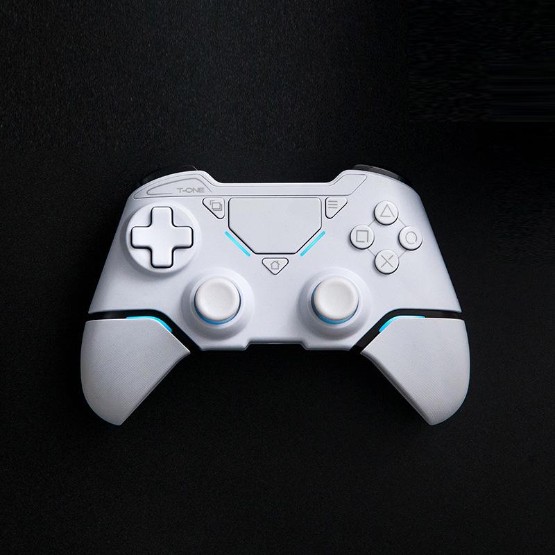 Wireless Bluetooth P4 Pro Game Controller: Compatible with PC, Tablet, Steam, iOS, and Mobile, featuring Vibration and Dual Connectivity.