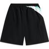 Li Ning My Name Color Block Mid Waist Drawstring Comfortable Breathable Loose Straight Leg Five Point Sports Shorts Unisex shorts Black AKSU951-3