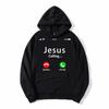 Jesus Is Calling Letter Print Oversized Women/Men Hoodie Sweatshirt Streetwear Hip Hop Pullover Hooded Jacket Casual Tracksuit