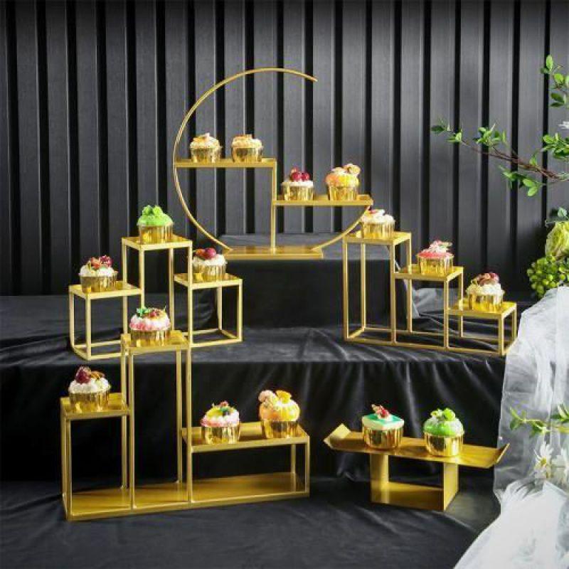 European Dessert Table Stand Set: Elegant Wedding Ornament for Cakes, Pastries, Buffets & Tea Towers