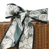 1Set Rattan Suitcase Natural Tasteless Solid Handle Rattan Woven Storage Case for Picnic