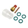 Enhance Your Welds 7 Pcs TIG Torch Kit Featuring A For Stubby Gas Lens & #12 Glass Cup Compatible With WP9/WP20/WP25 Models