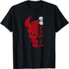 Japanese Demon Art Face Skull - Devil Oni Harajuku Aesthetic T-Shirt