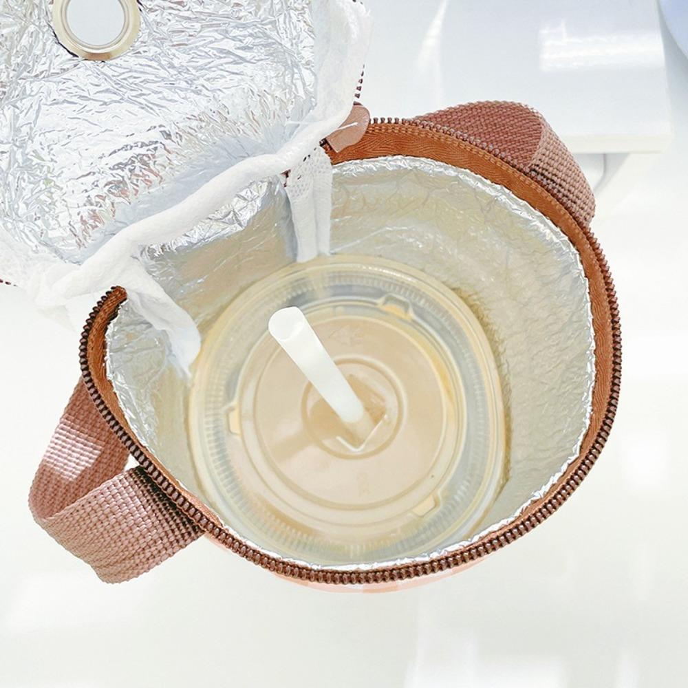 Traveling Heat Preservation Bag Carrying Handheld Bag Portable Cup Holder  Tumbler Cup Accessories