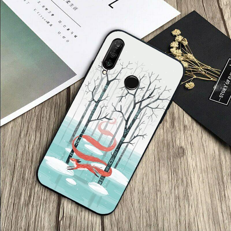 Winter Fox Foxes For Huawei Nova 8i 11i 12i 12s 9 10 SE Y60 Y70 Y90 Y72 Y73 Y61 Y91 P60 Pro P30 P40 Lite Case